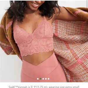 Aerie Lace Bralette in Mauve